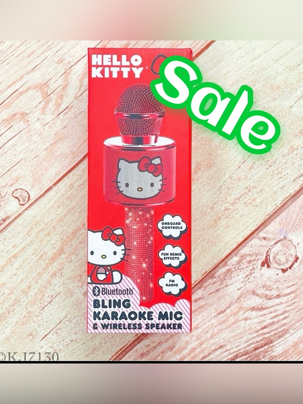 Sanrio Hello Kitty Bluetooth Bling Karaoke Microphone & Wireless Speaker NIB